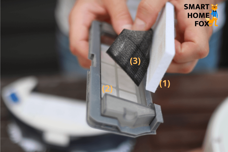 Три фильтра Yeedi Mop подняты высоко